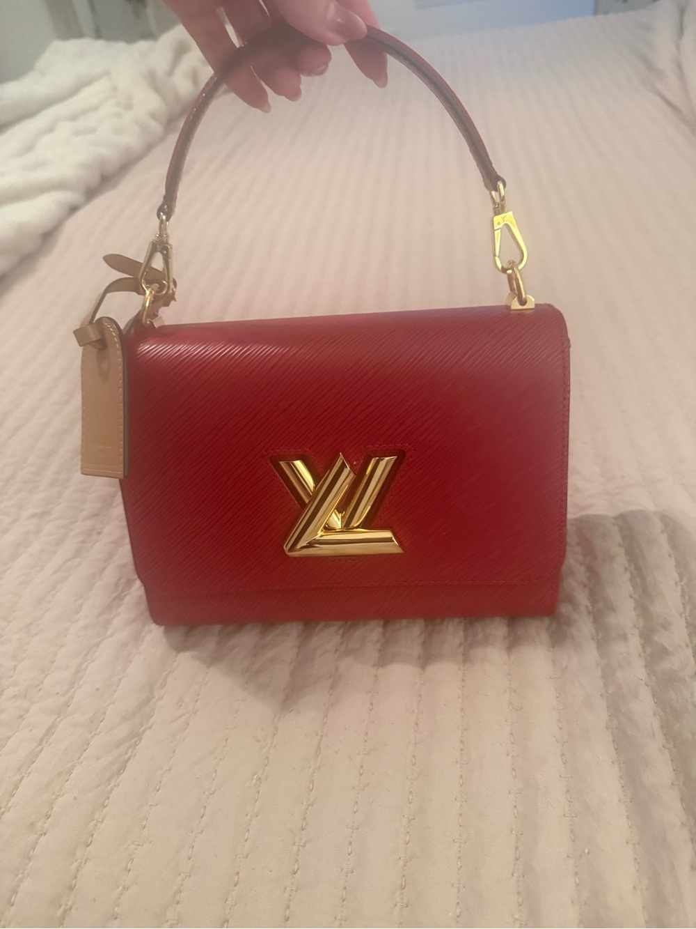 Louis Vuitton Red Epi Leather Twist Crossbody MM - Picture 1 of 14
